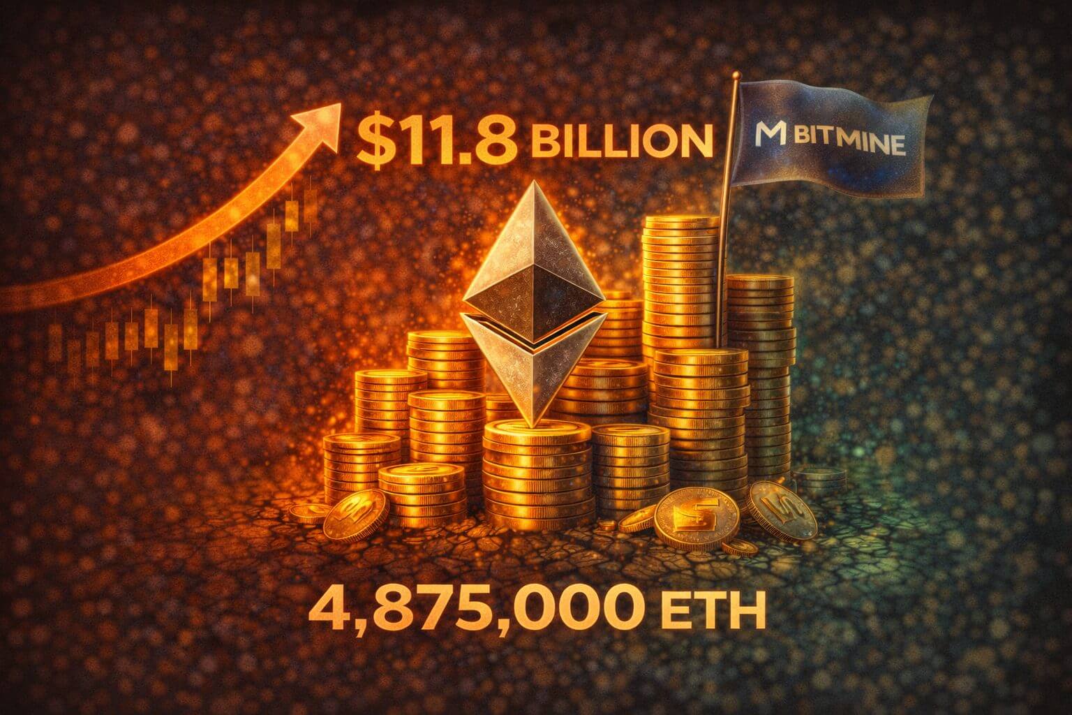 Ethereum gigant BitMine nadert 5% van totale supply