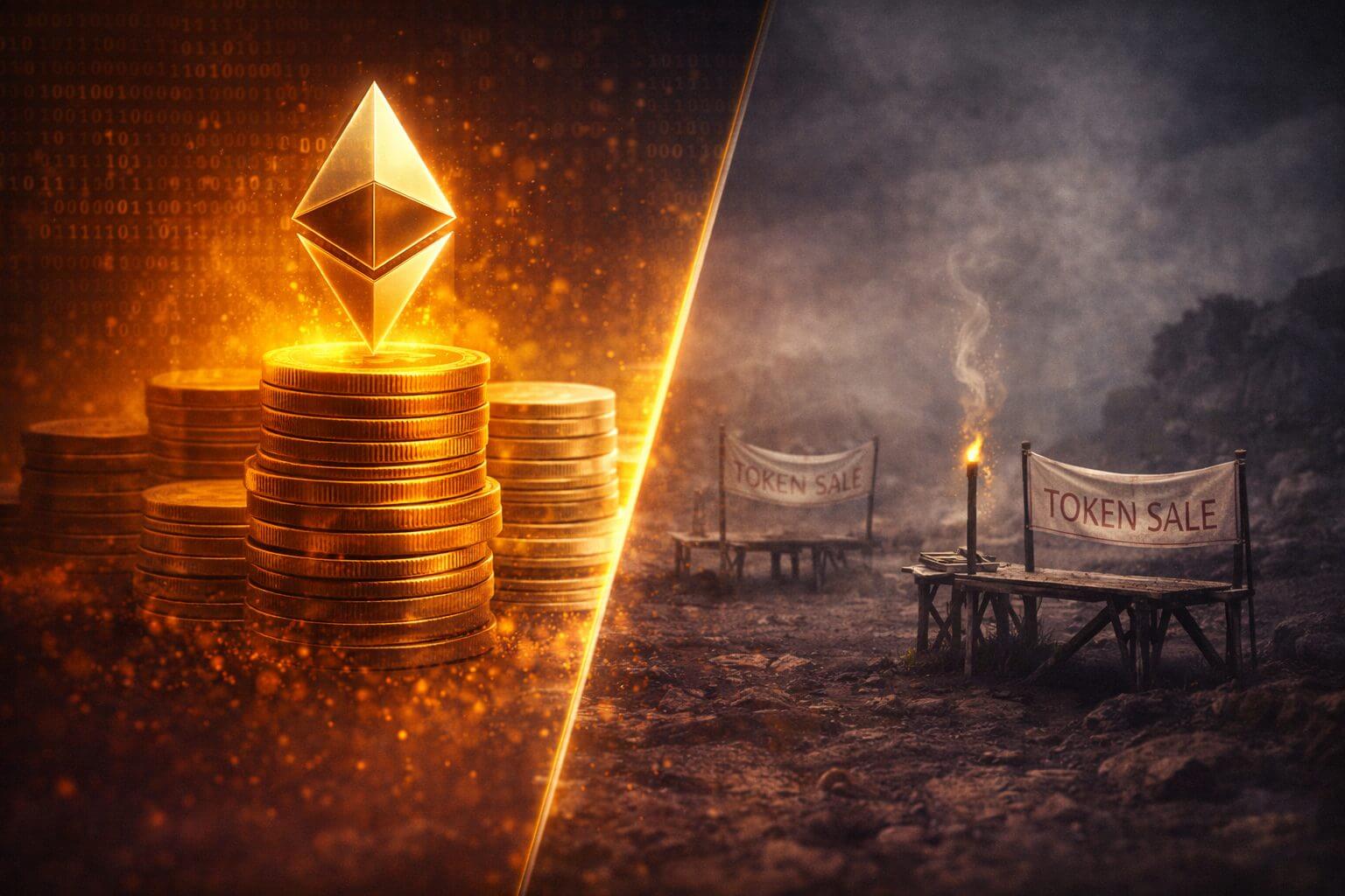 Ethereum ziet recordgroei in stablecoins terwijl retailmarkt instort