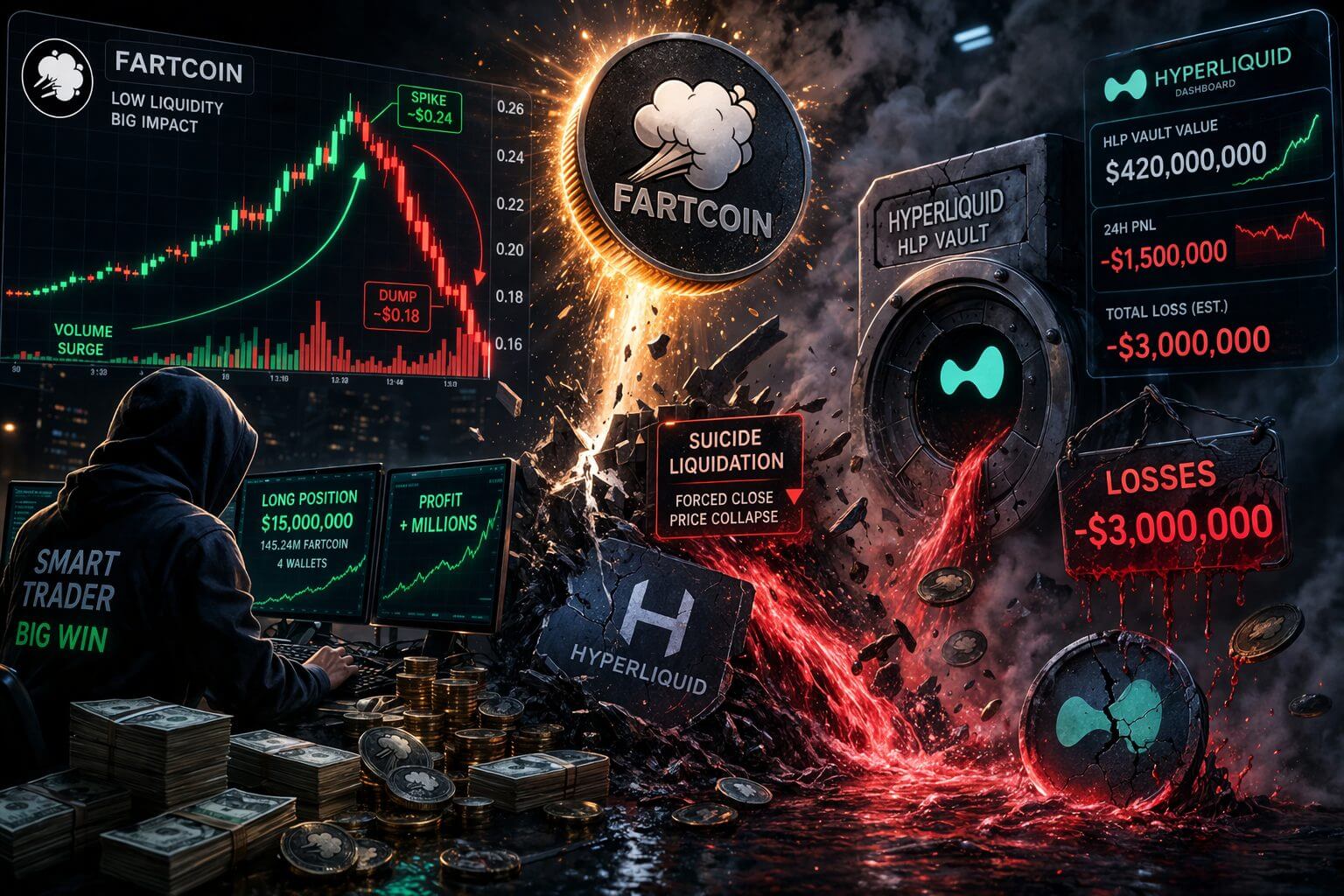 Hyperliquid verliest miljoenen na opvallende Fartcoin trade