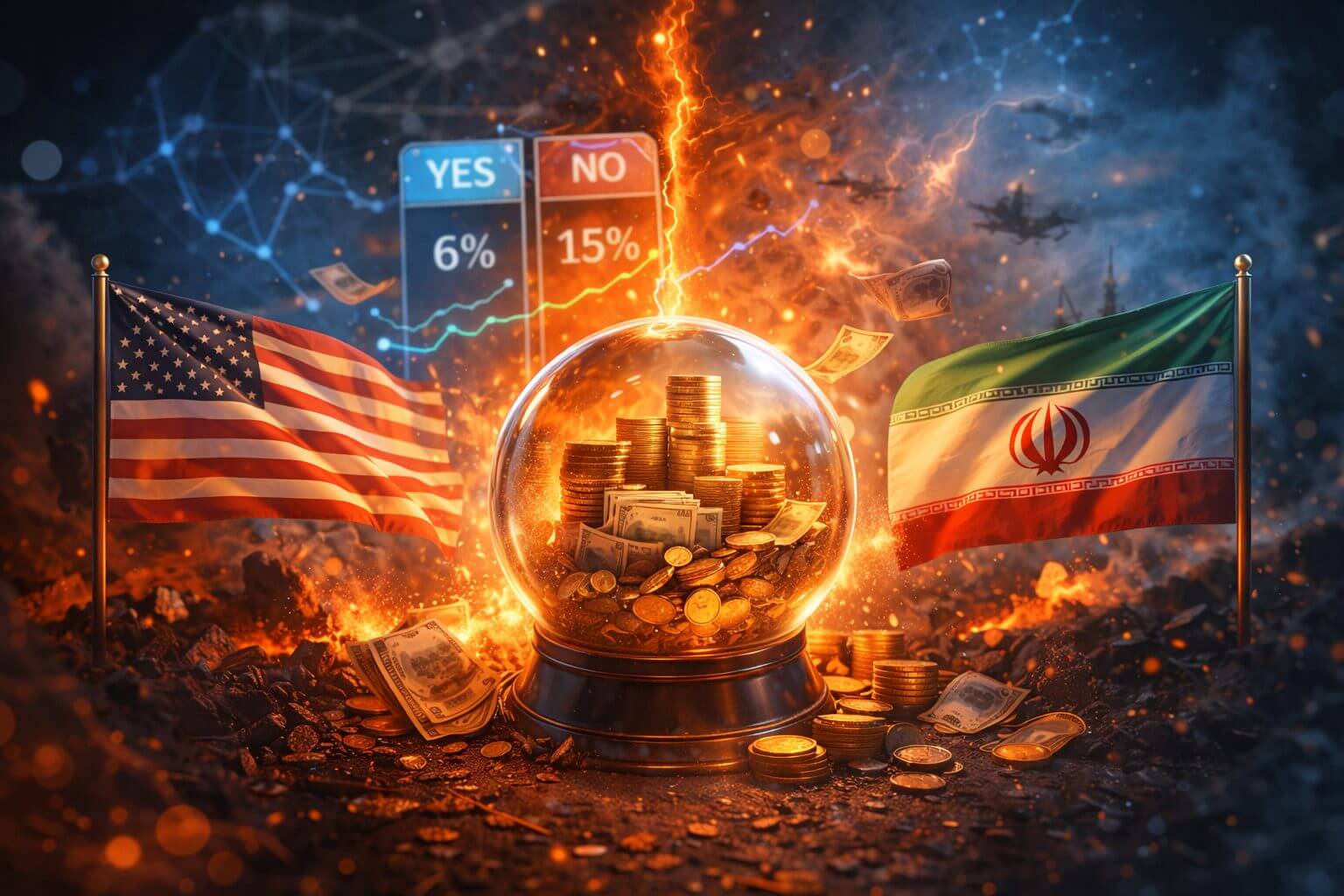 Verdachte trades rond VS Iran wapenstilstand leveren tonnen op