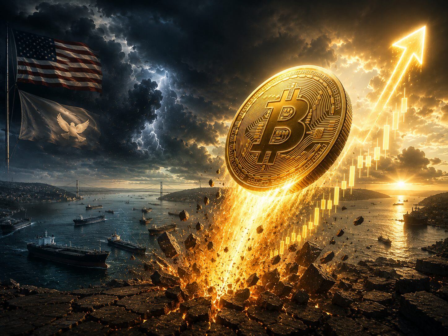 Bitcoin koers klimt boven $74.000 na opheffing blokkade