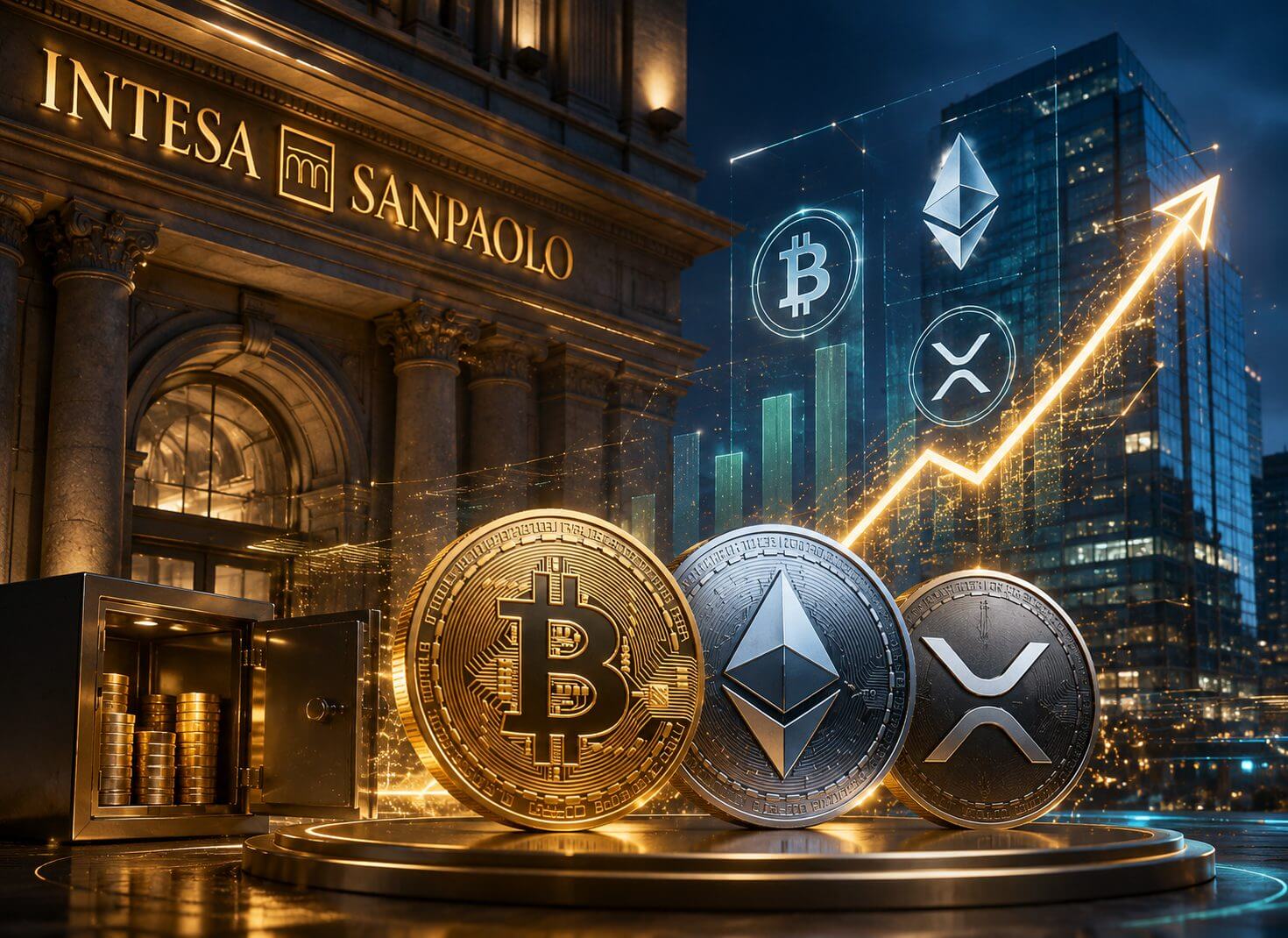 Grootste bank van Italië verhoogt crypto blootstelling naar $235 miljoen