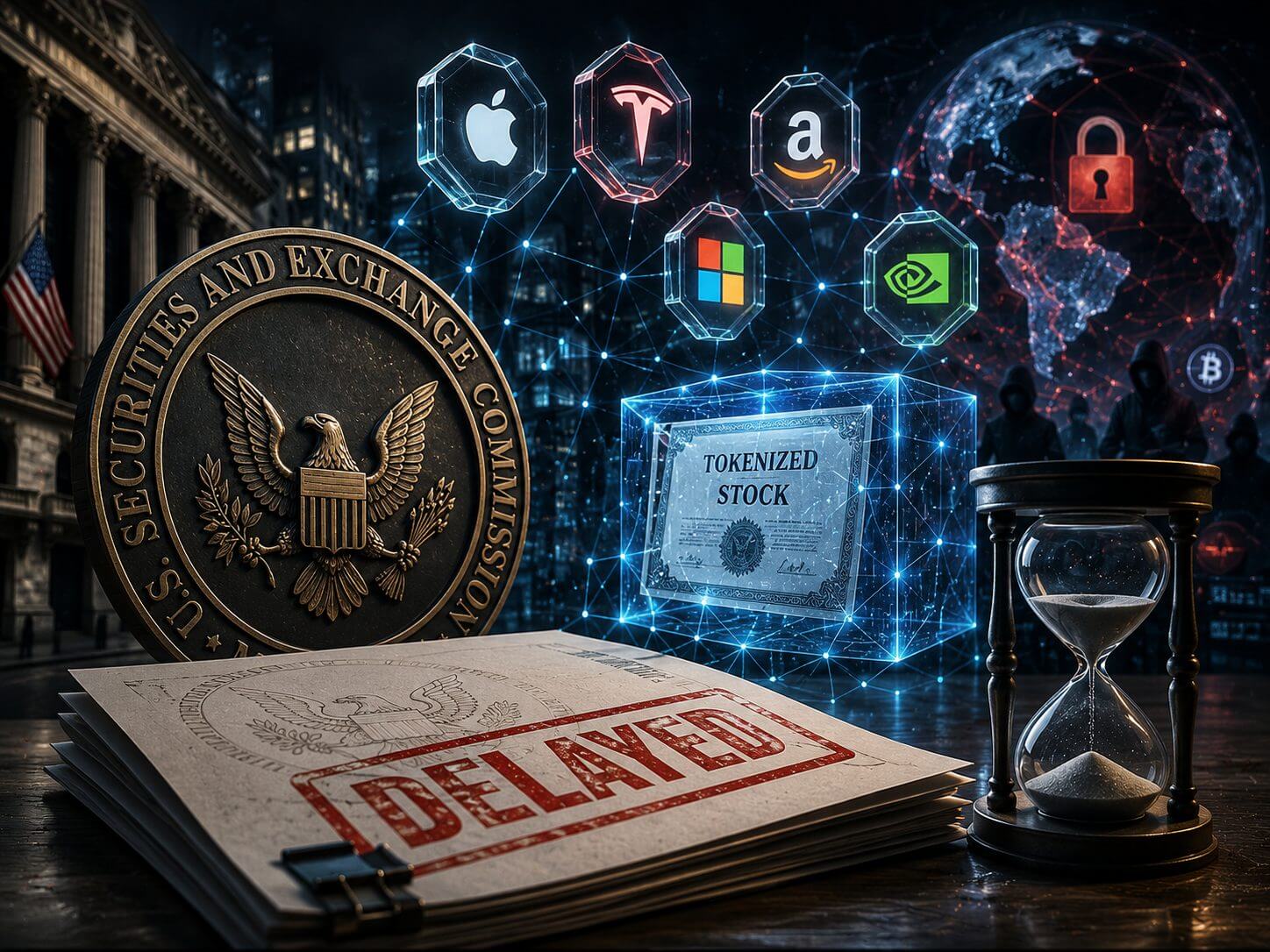 SEC stelt plan voor tokenized aandelen onverwacht uit