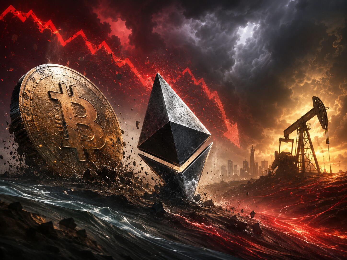 Ethereum daalt meer dan 10% terwijl inflatie opnieuw oploopt