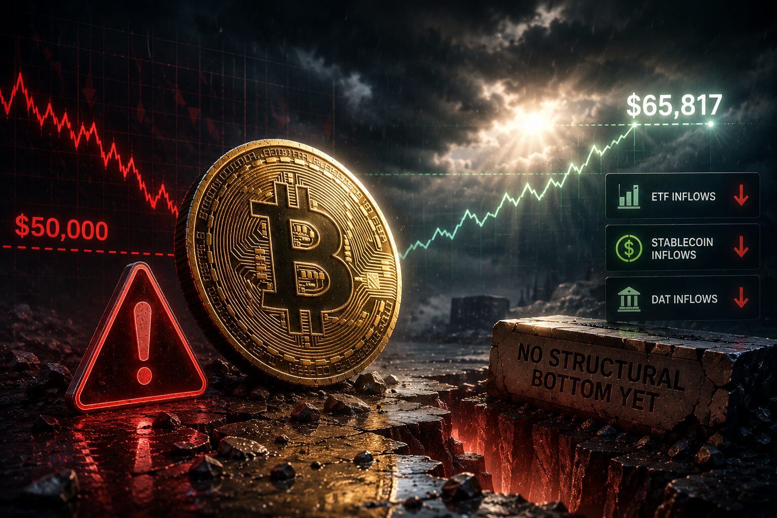 Wintermute waarschuwt: Bitcoin koers kan nog dalen naar $50.000