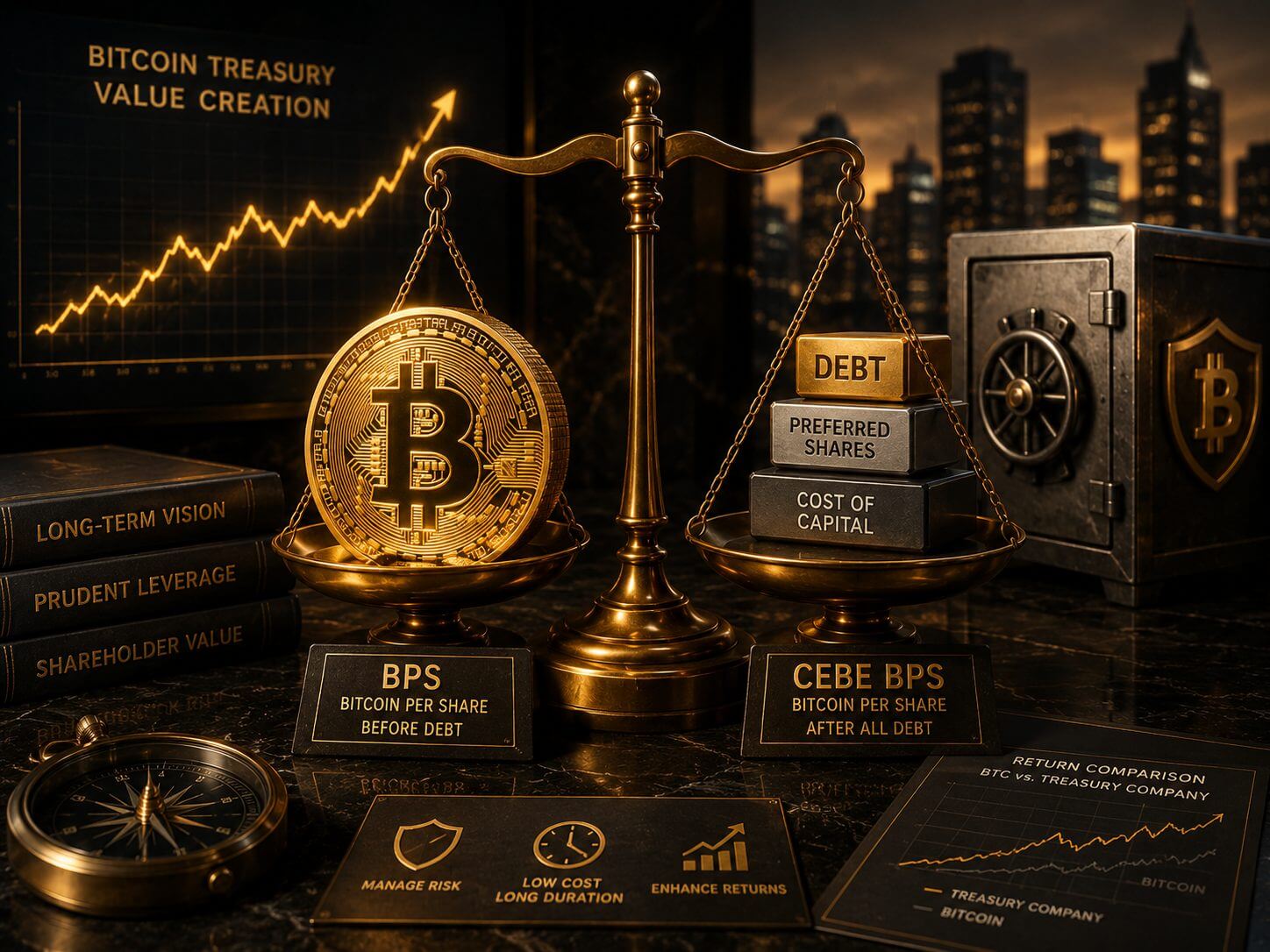 Michael Saylor over Bitcoin treasury strategie en risicometrieken