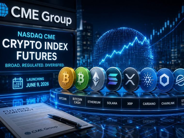 CME Group lanceert Nasdaq crypto index futures met acht coins