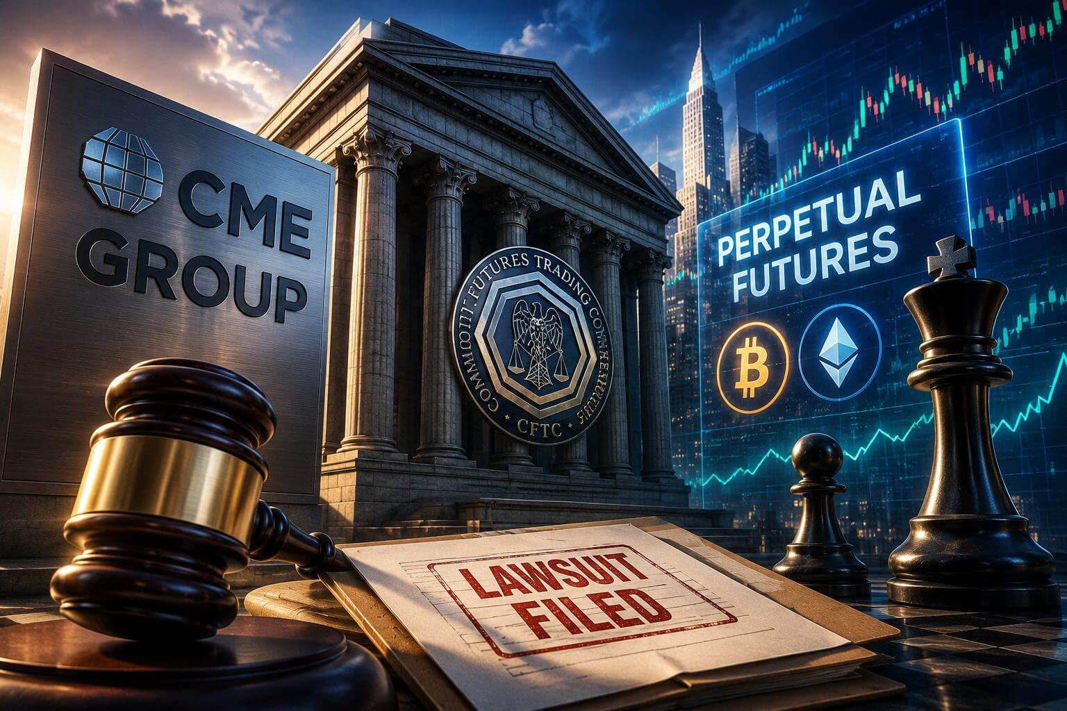 CME Group daagt CFTC voor de rechter om perpetual futures