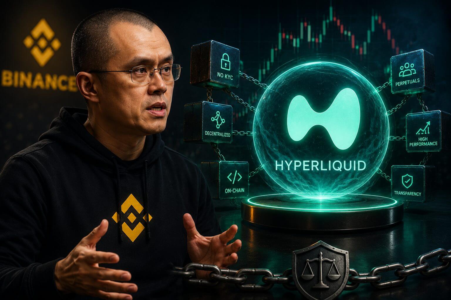 CZ prijst Hyperliquid maar zegt het zelf nooit zo te doen
