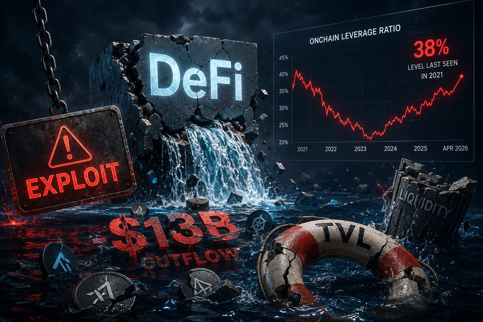 DeFi exploits in april veroorzaken $13 miljard aan uitstroom