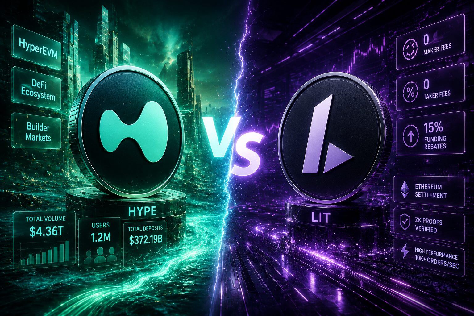 Hyperliquid HYPE vs Lighter LIT: wie wint de strijd?