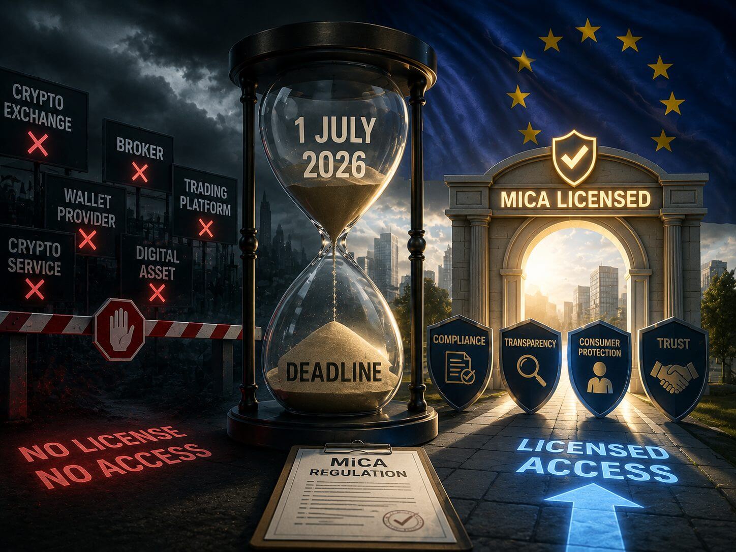 75% van EU cryptobedrijven dreigt licentie te verliezen op 1 juli