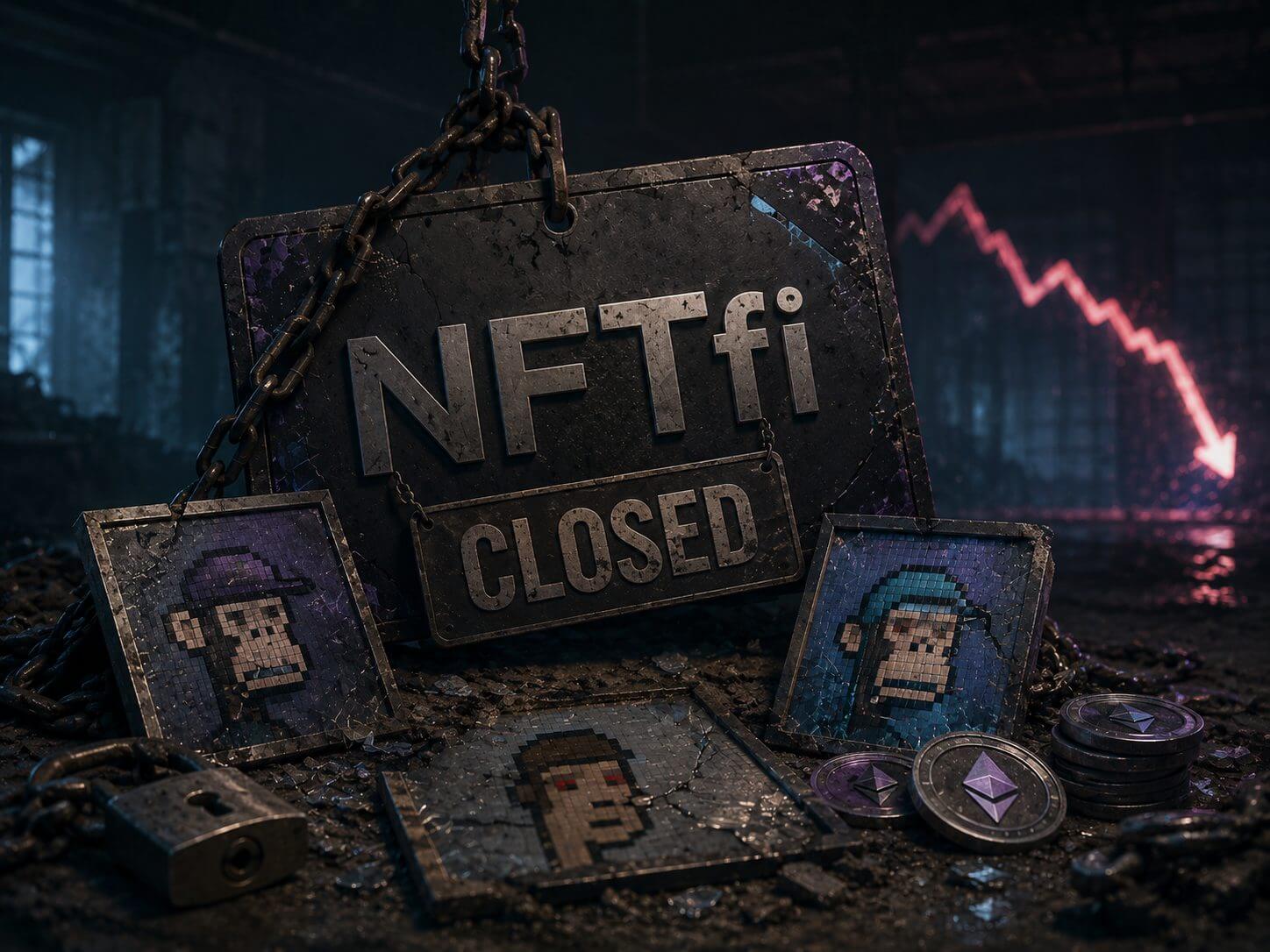 NFTfi sluit deuren: NFT markt te klein om kosten te dekken