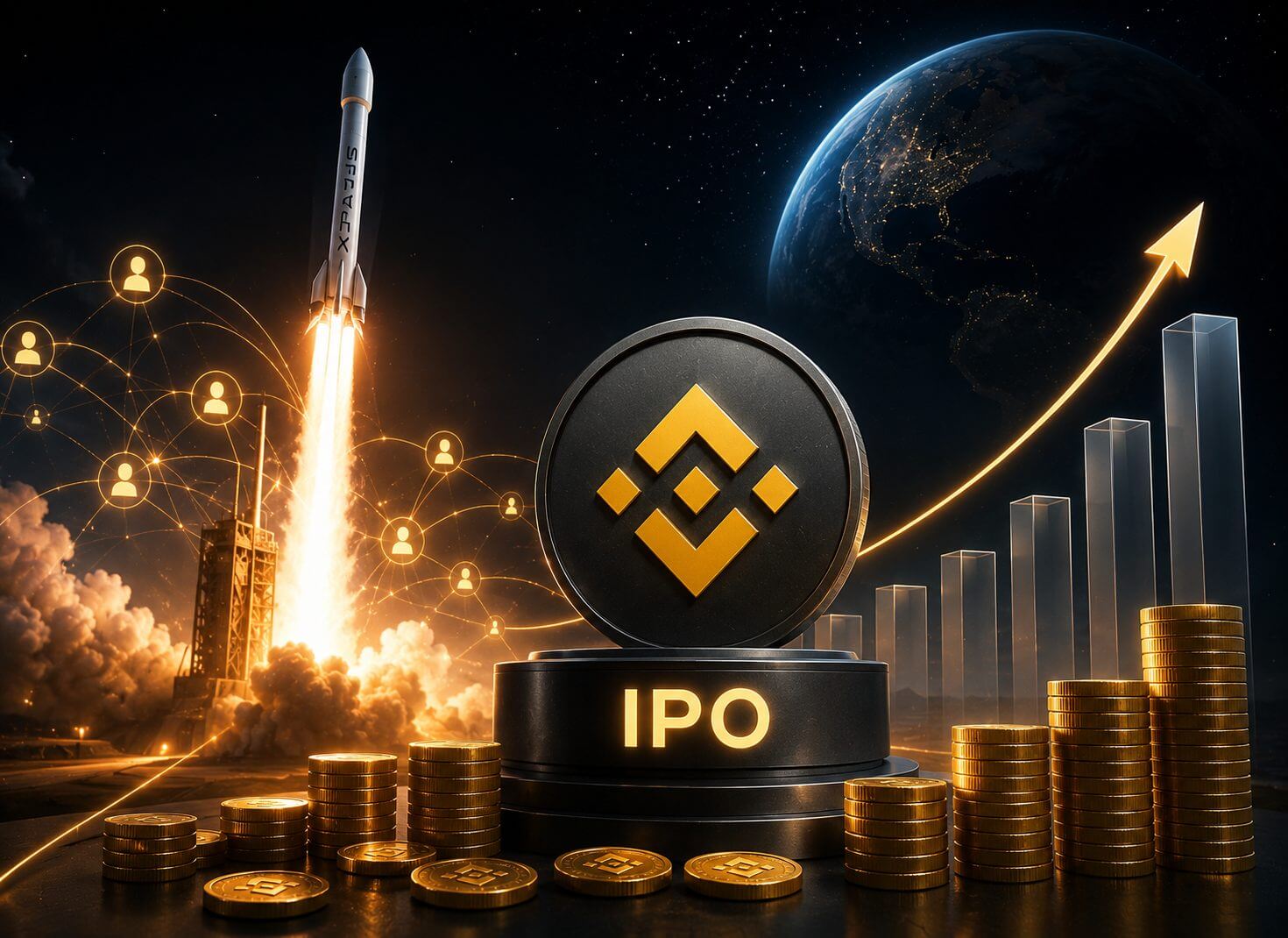 Binance Wallet SpaceX IPO-inschrijving haalt $557 miljoen op