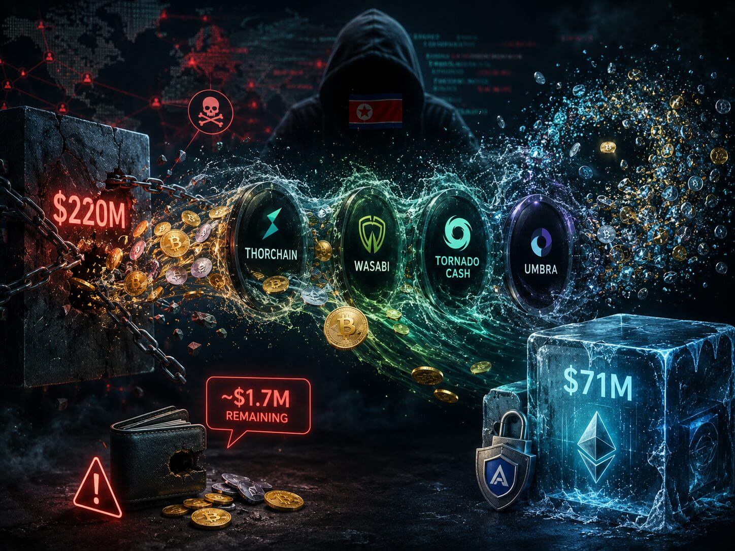 Kelp DAO hacker witwast bijna alle $220 miljoen aan gestolen crypto