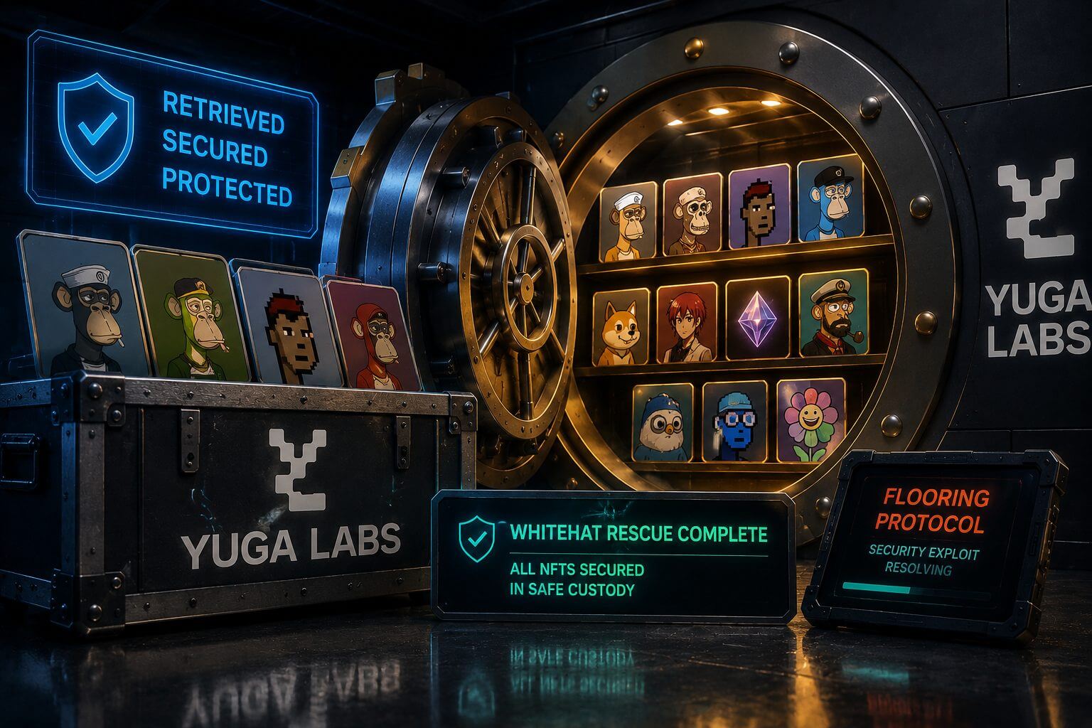 Yuga Labs redt waardevolle NFTs uit Flooring Protocol exploit